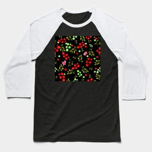 Berries Pattern Baseball T-Shirt